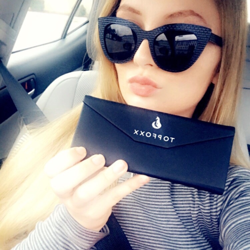 TOP FOXX BLACK SUN GLASSES